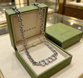 Gucci Logo Letter Chain Necklace – Silver