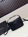 Prada Mini Shoulder Bag in Black Saffiano Leather