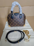 Monogram Canvas Top Handle Bag with Crossbody Strap